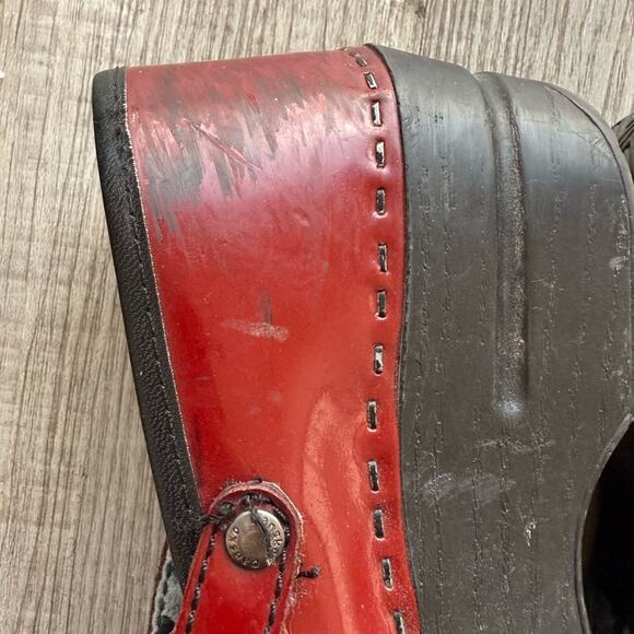Dansko Women’s 36 / US 6 Mary Jane Clogs Dark Red - Picture 5 of 10